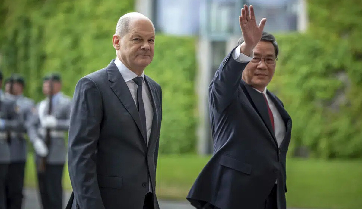 Çin Başbakanı Li, ilk yurt dışı seyahatinde Almanya'da görseli