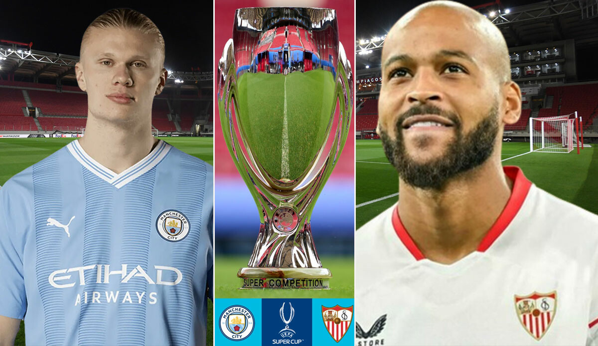 UEFA Süper Kupa şampiyonu Yunanistan'da belli olacak! Manchester City - Sevilla muhtemel 11'leri görseli