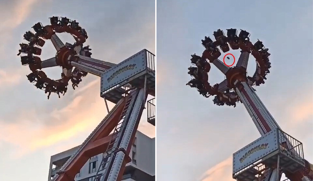Lunapark'ta korku dolu anlar: Oyuncaktan aşağı düştü görseli