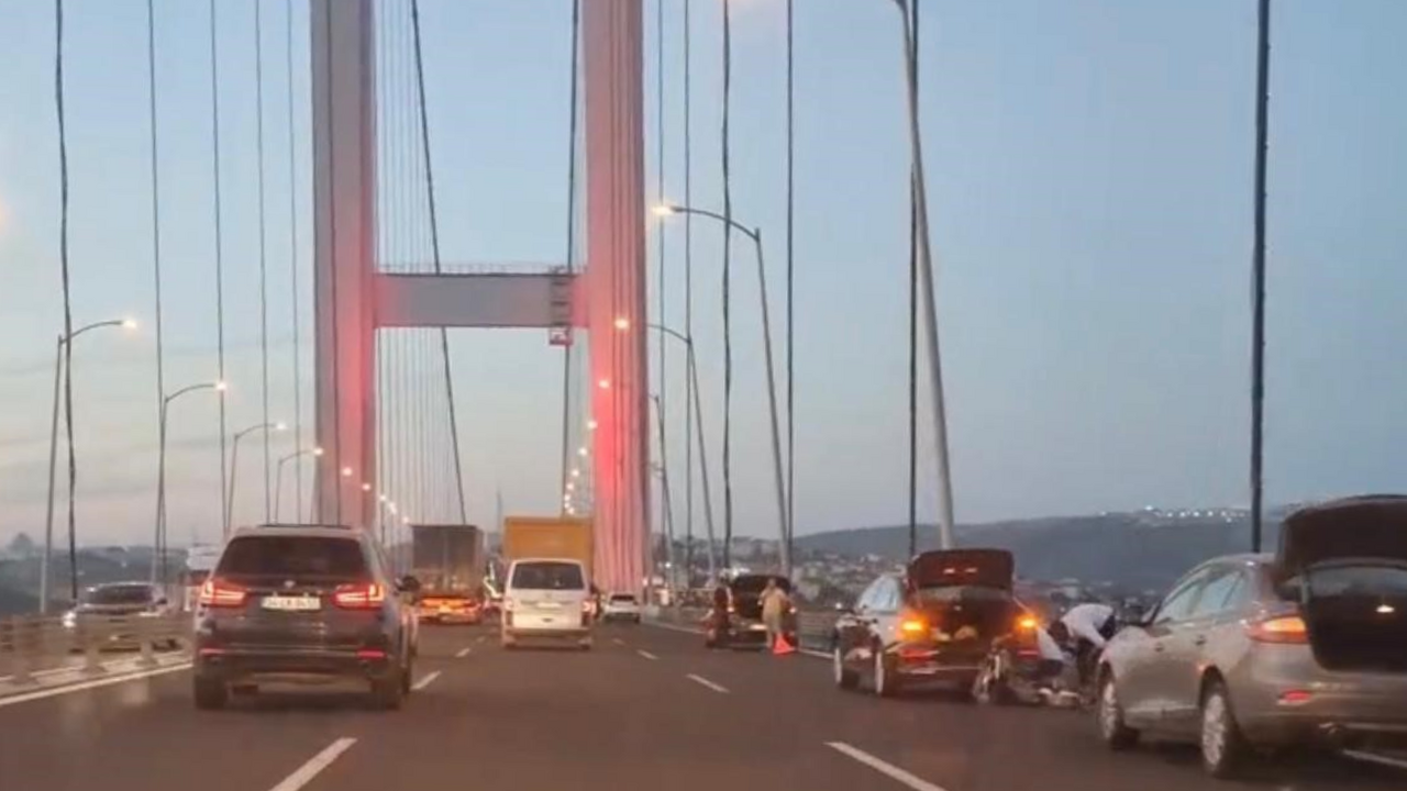 Osmangazi Köprüsü'nde aynı anda lastikleri patlayan otomobillerin sırrı çözüldü görseli