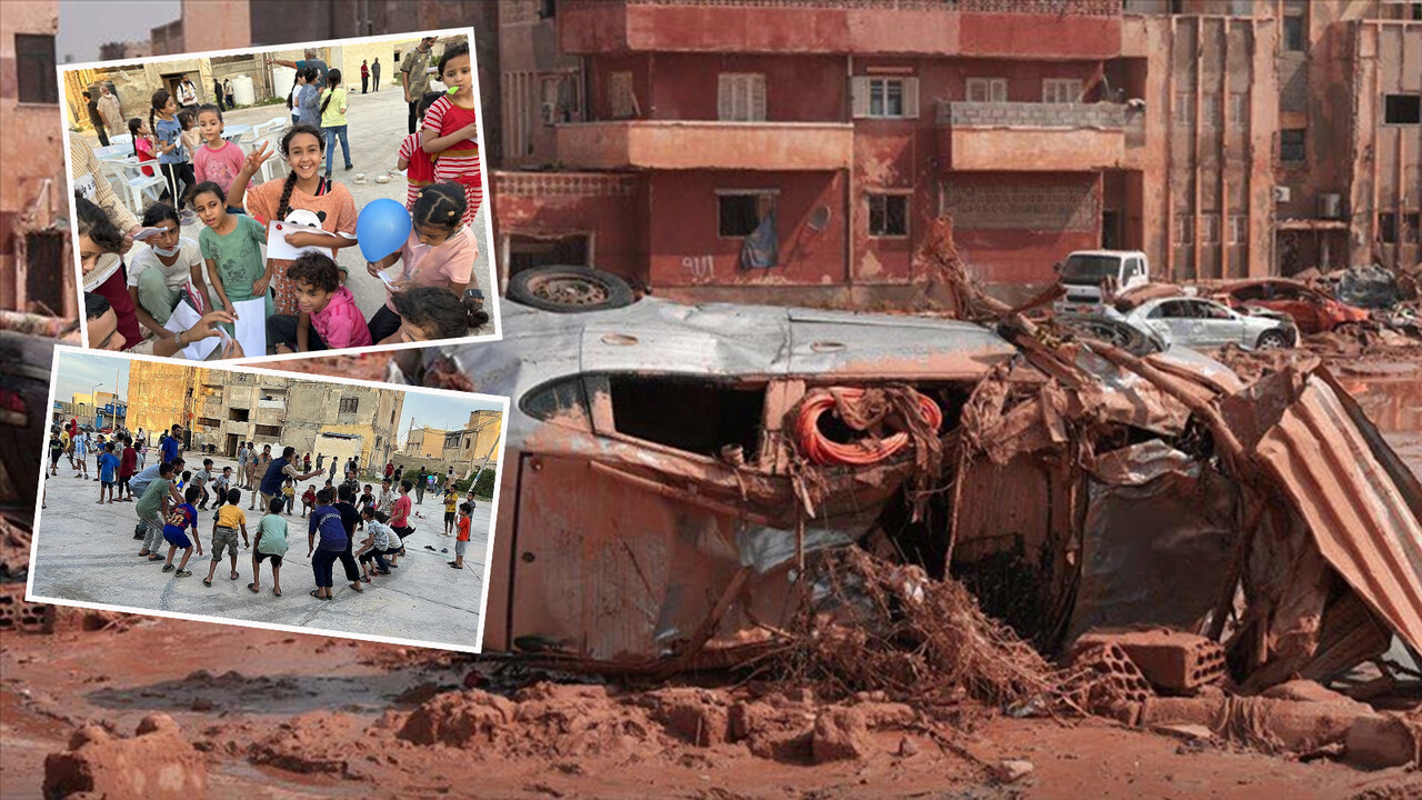 Sel felaketinde 17 bin çocuk yerinden oldu görseli