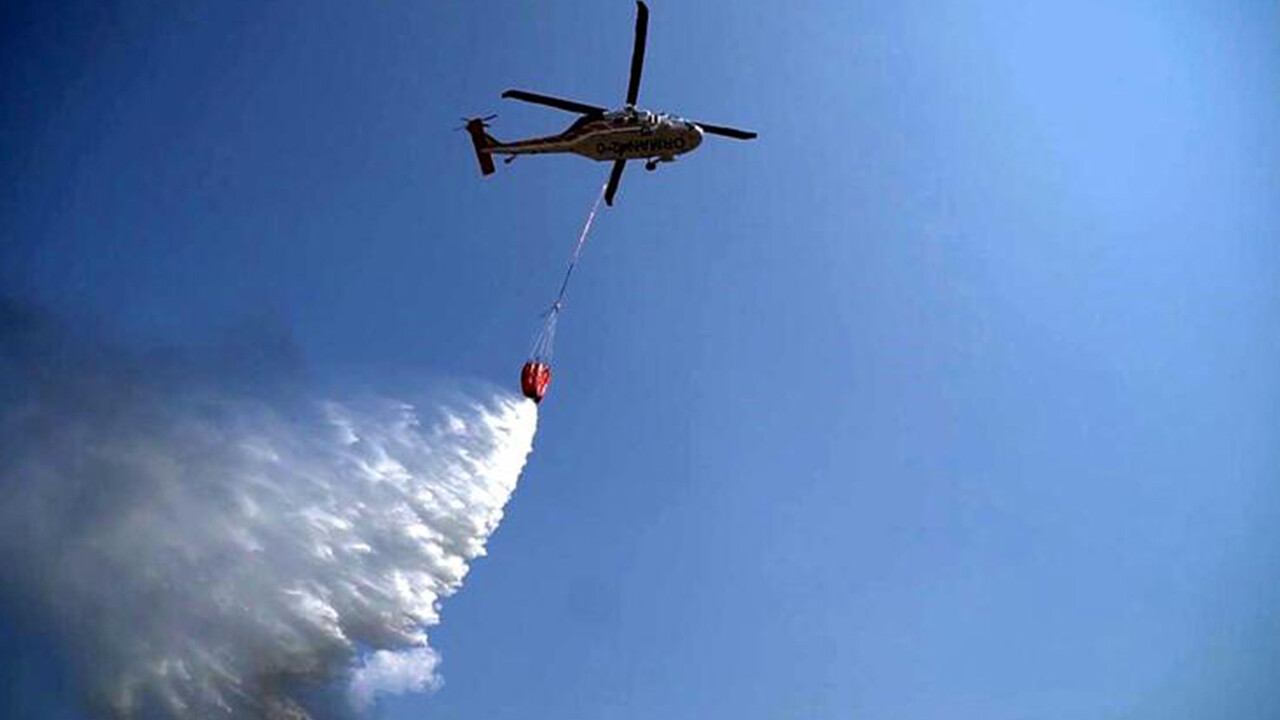Muğla'da evde çıkıp ormana sıçrayan yangın söndürüldü görseli
