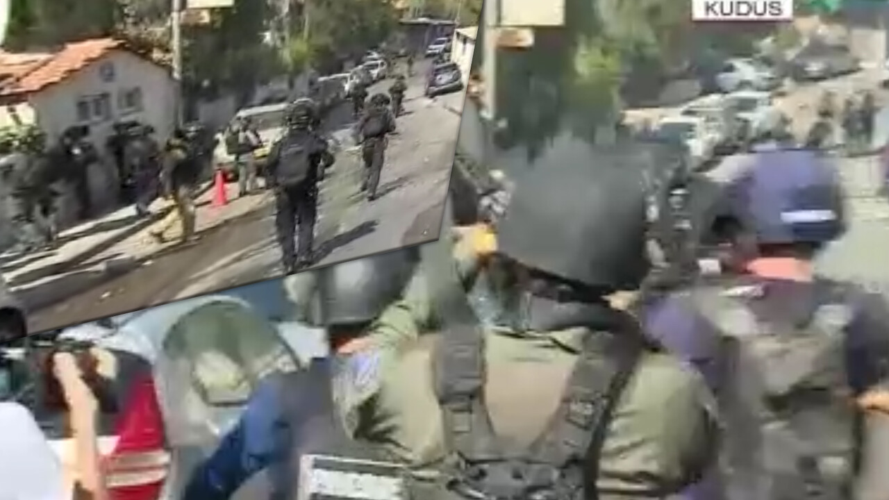 TGRT Haber ekibi ateş hattında! Mescid-i Aksa'da sıcak çatışmalara tanıklık etti: İşte o anlar görseli