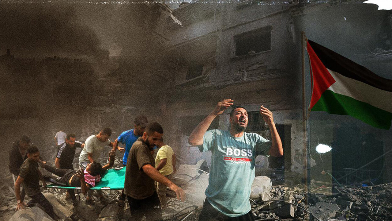 Fransa'da üniversite öğrencilerinden Filistin'e destek gösterisi görseli