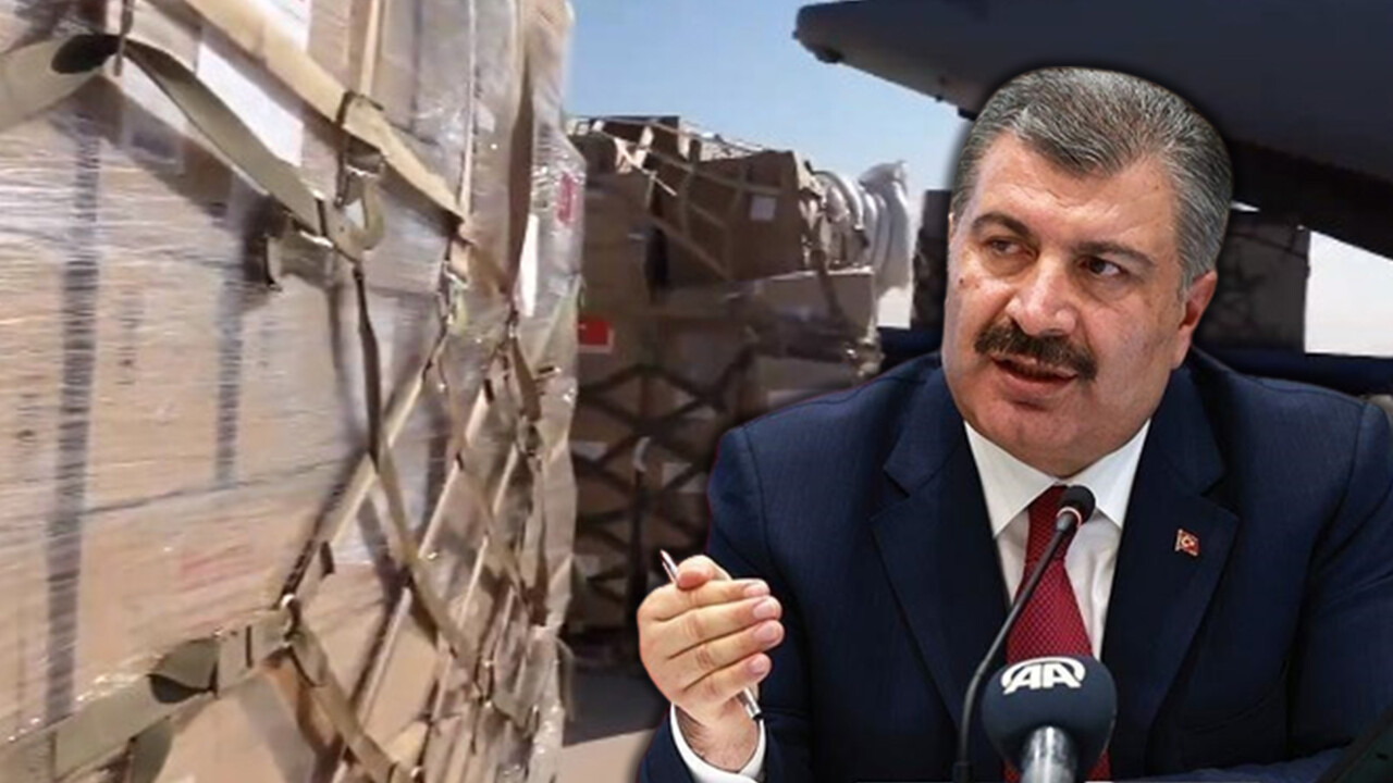 Bakan Koca duyurdu: Türkiye'den Gazze'ye 4 uçak dolusu yardım malzemesi görseli