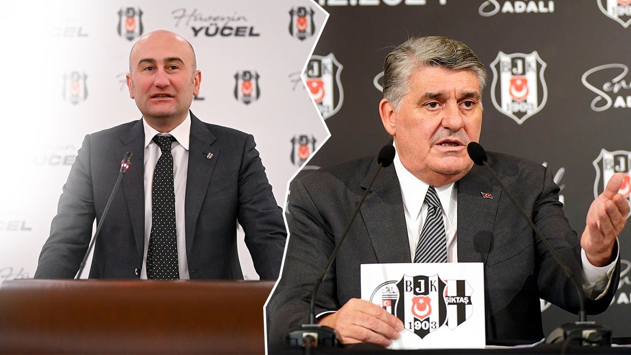 Beşiktaş'ta başkan adayları Hüseyin Yücel ve Serdal Adalı listelerini teslim etti görseli