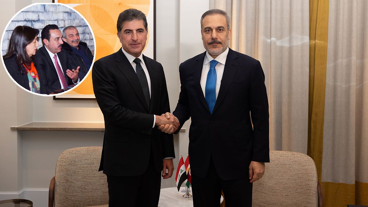 Bakan Fidan, Barzani ile bir araya geldi! Pazartesi günü DEM Parti İmralı heyetini kabul edecek görseli