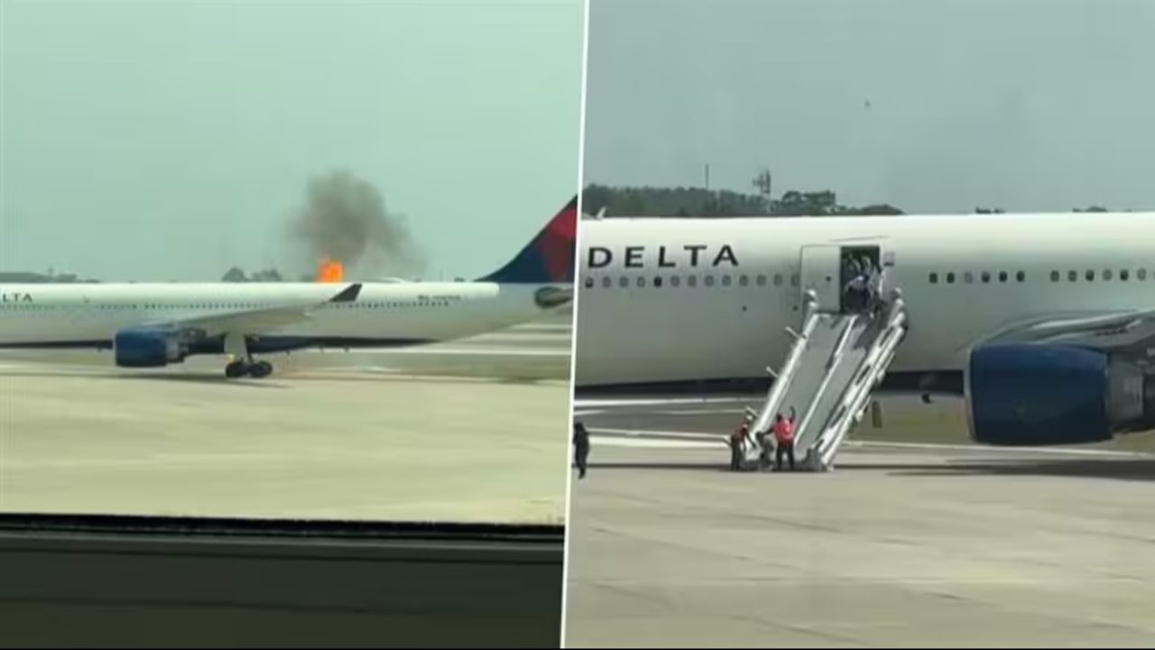 ABD’de bir uçak kazası daha! Saniyelerle kurtuldular, alev alev yandı görseli