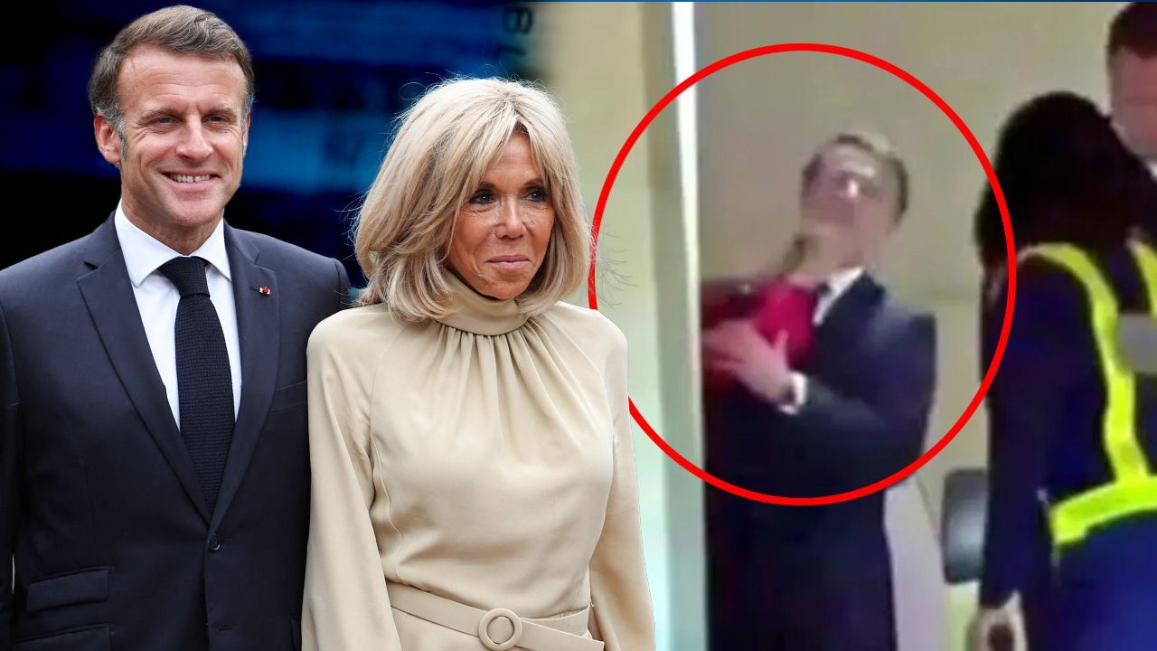 Fransa Cumhurbaşkanı kameralar önünde şok yaşadı! Eşi tokat attı, Elysee Sarayı 'sadece bir stres anıydı' dedi görseli
