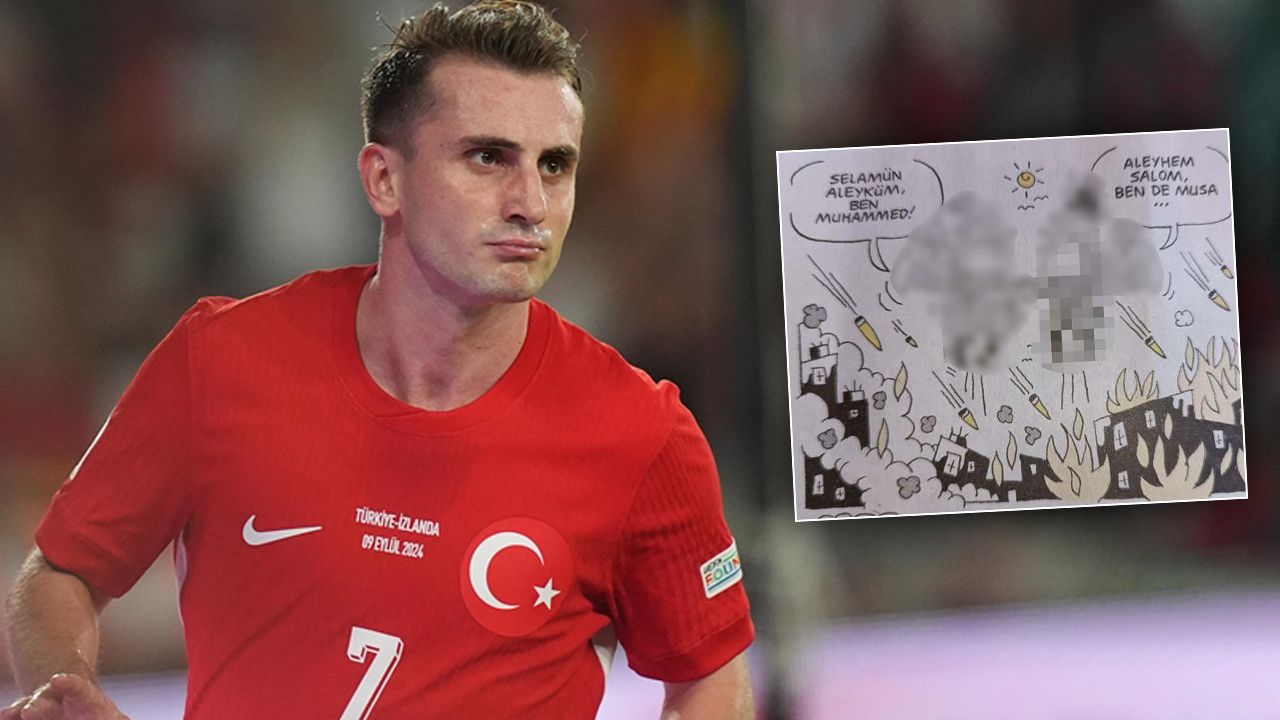 Kerem Aktürkoğlu, Leman karikatürüne isyan etti: Yere batsın aşağılık zihniyetiniz! görseli