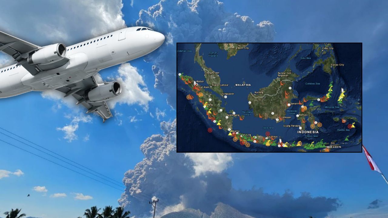 Yanardağ patlaması bölgede krize yol açtı! Uçuşlar iptal edildi, nefes almak bile güç... görseli