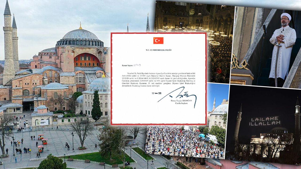Esaretten kurtuldu, tarihi anlara şahitlik etti! Ayasofya Cami 5. yılında görseli