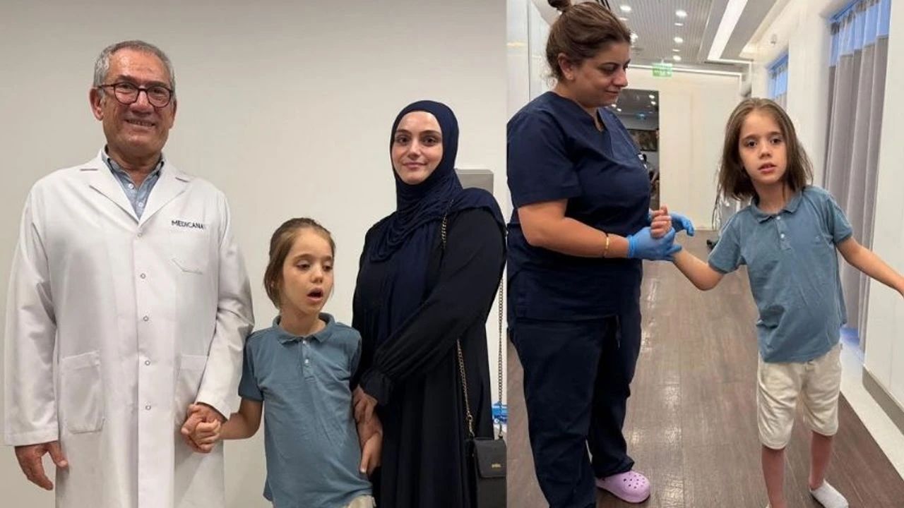 Tekerlekli sandalye ile geldi yürüyerek çıktı!