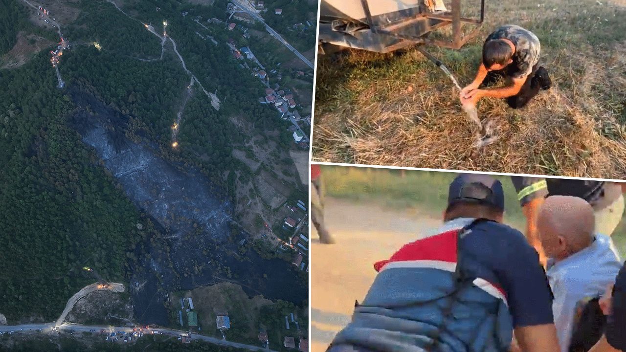 Orman kahramanı her şeye rağmen mücadeleyi bırakmadı! Engelli vatandaş kurtarıldı