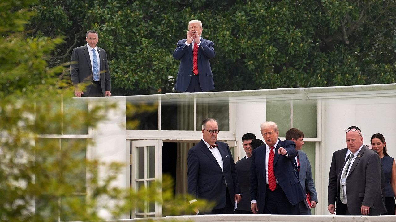 Trump çatıdan mesaj verdi: Beyaz Saray