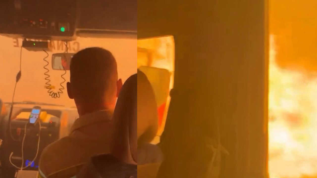 Alevlerin ortasında kaldılar! Çanakkale