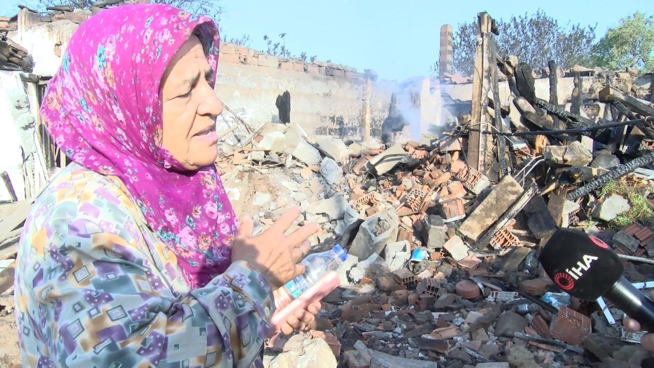 Yangından geriye bir canı, bir kimliği, bir de telefonu kaldı