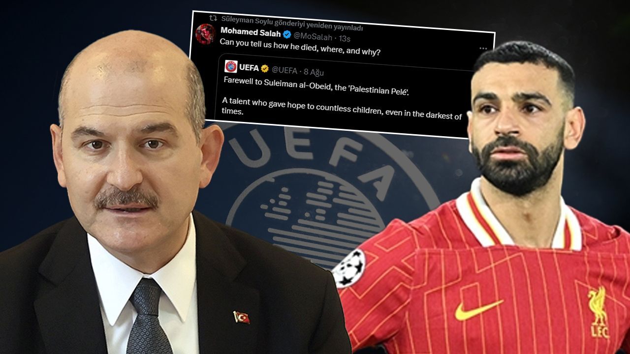 Süleyman Soylu'dan yıldız futbolcu Salah'ın paylaşımına destek