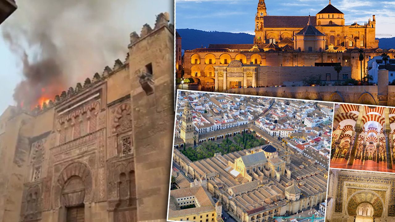 Endülüs'ün en ünlü eseri nasıl yandı? Kurtuba Camisi'nde son durum... Yangının maliyeti açıklandı