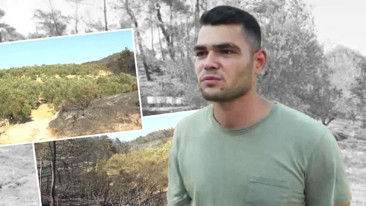 Çanakkale yangınında hayret ettiren görüntü! Dedesinden kalma arazi yanmadı, sebebi...