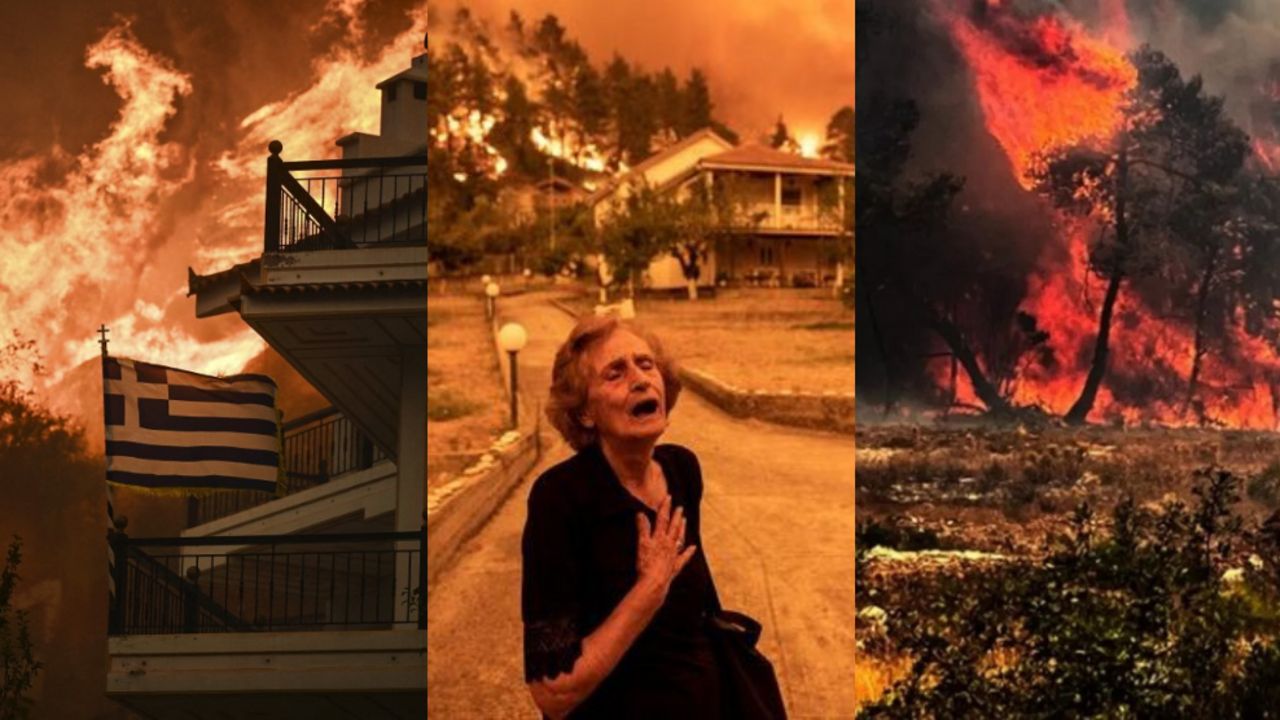 Yunanistan felaketi yaşıyor! 2 günde 150'den fazla orman yangını hayatı felç etti