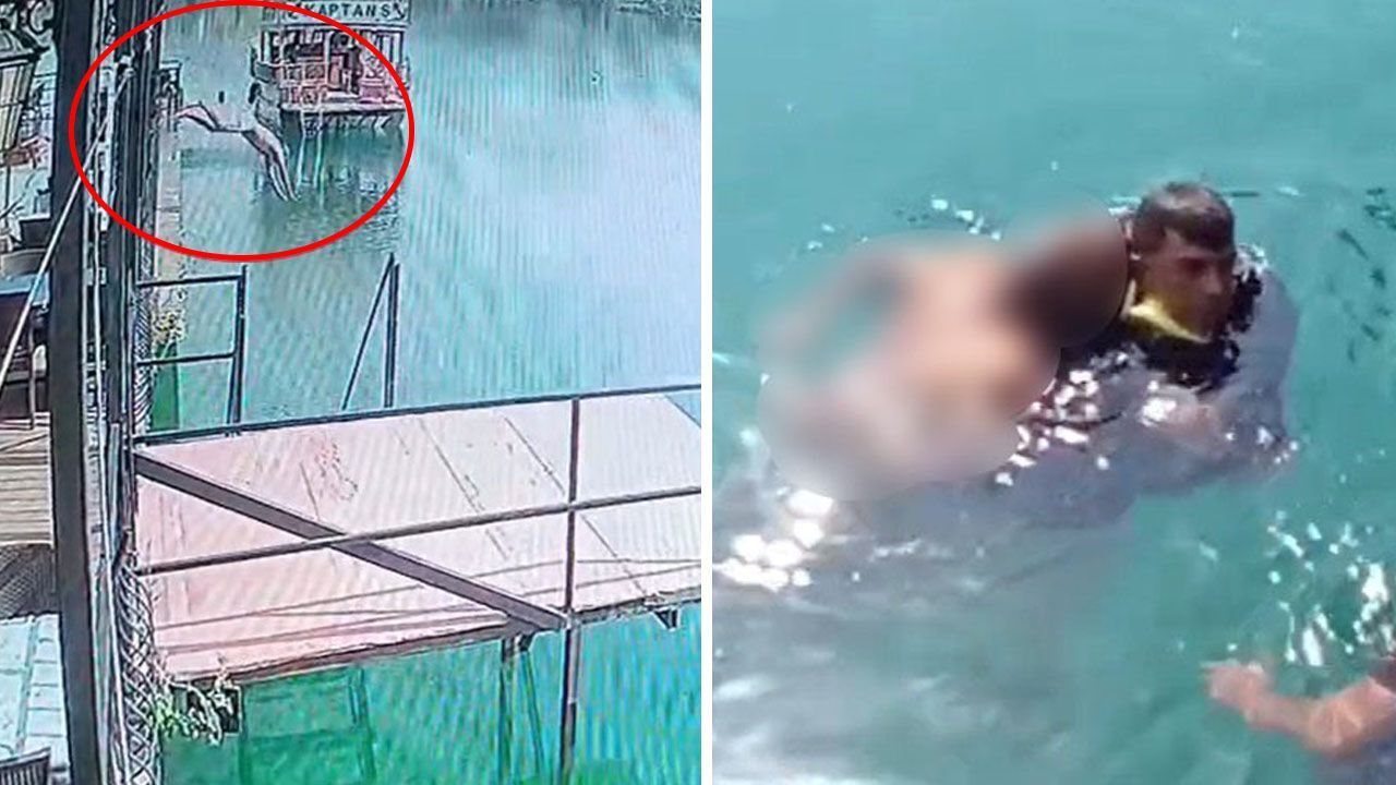 Ölüme böyle atladı! Yüzmek için girdi, cesedi çıkarıldı... Saniye saniye kamerada