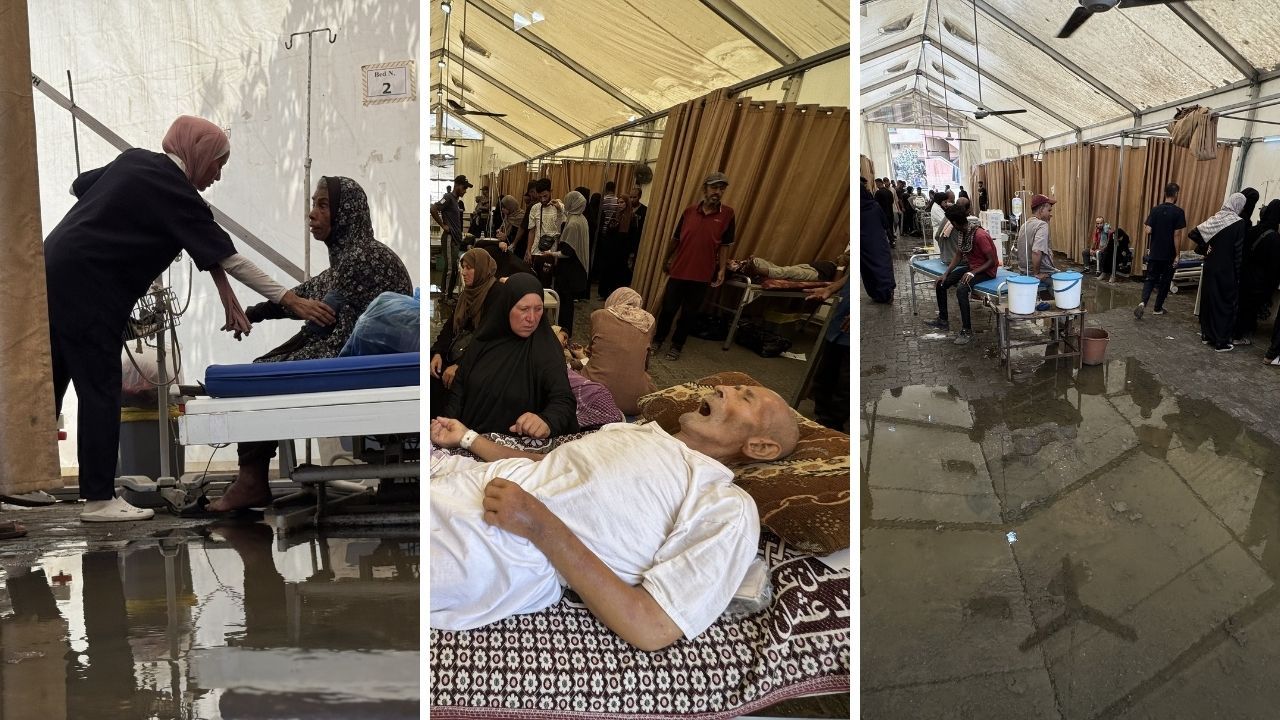 Gazze'de insanlık dramı! İsrail hastanenin altyapısını hedef aldı: Kanalizasyon suları bastı