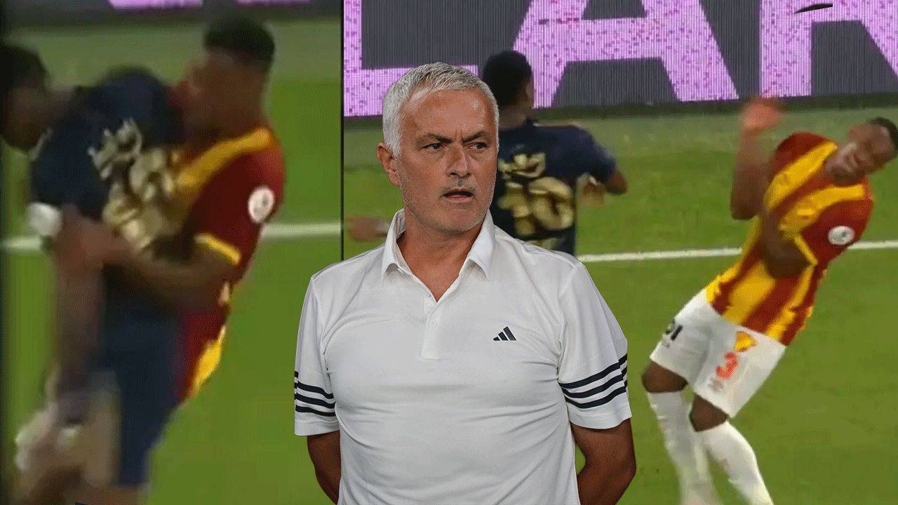 Kırmızı kart mı değil mi? Mourinho soyunma odasına gitti, tartışmalı anlar