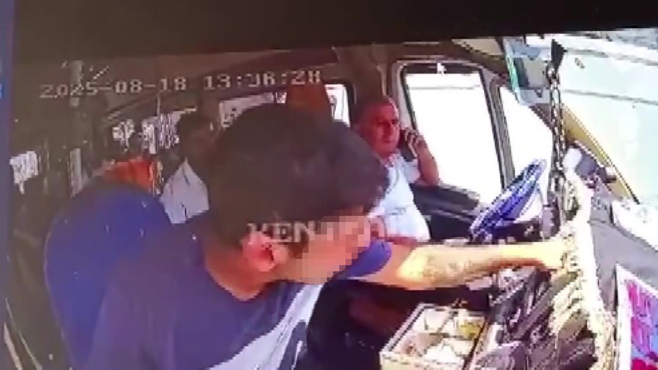 Böyle hırsızlık görülmedi! Şoförün gözünün önünde paraları alıp kaçtı