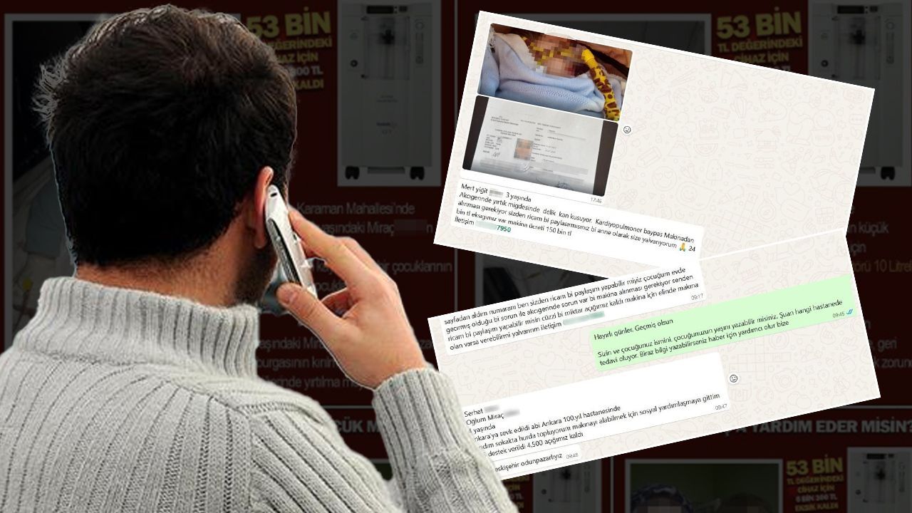 Bu nasıl vicdansızlık! Hasta çocuk iddiasıyla para istediler... Gazetecinin dikkati gerçeği ortaya çıkardı