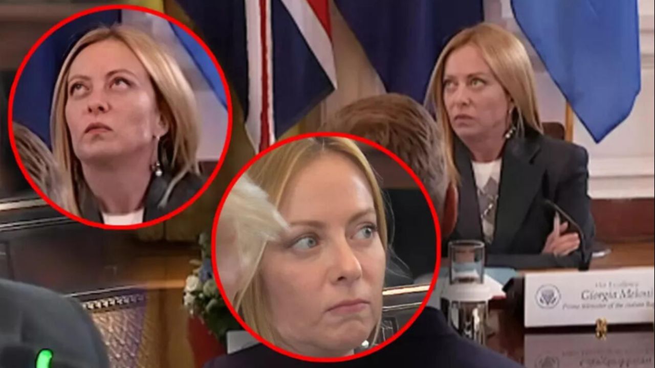 Meloni’den zirvede olay hareket! Almanya Başbakanı konuşurken gözlerini devirdi