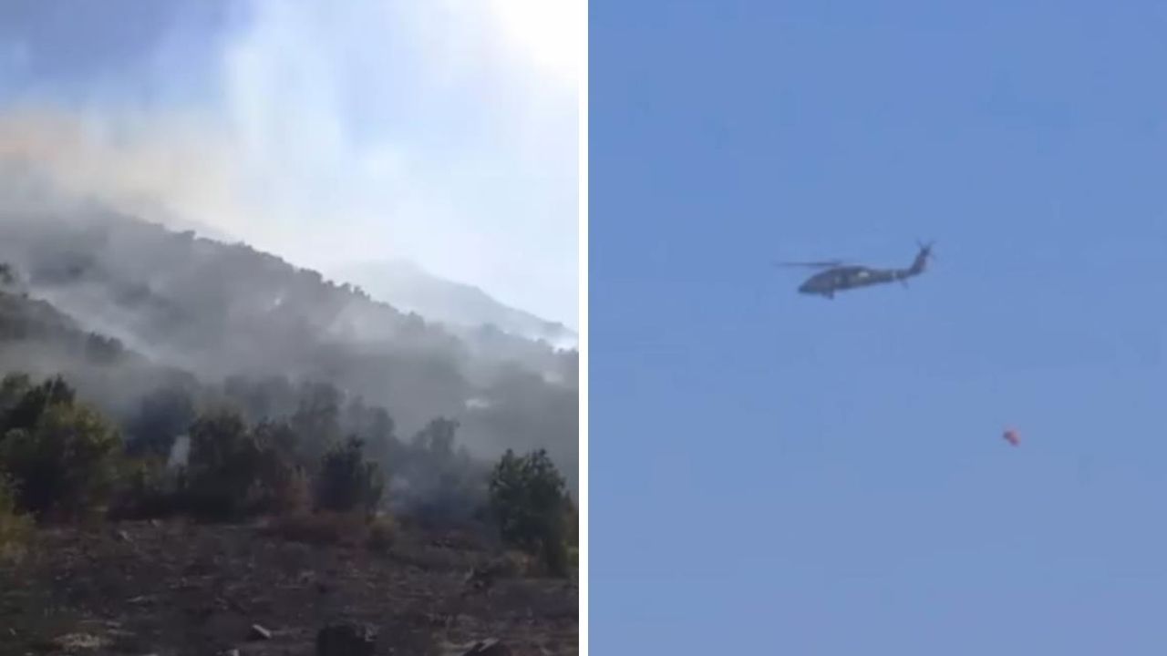 Hakkari'de orman yangını! Ekipler bölgede