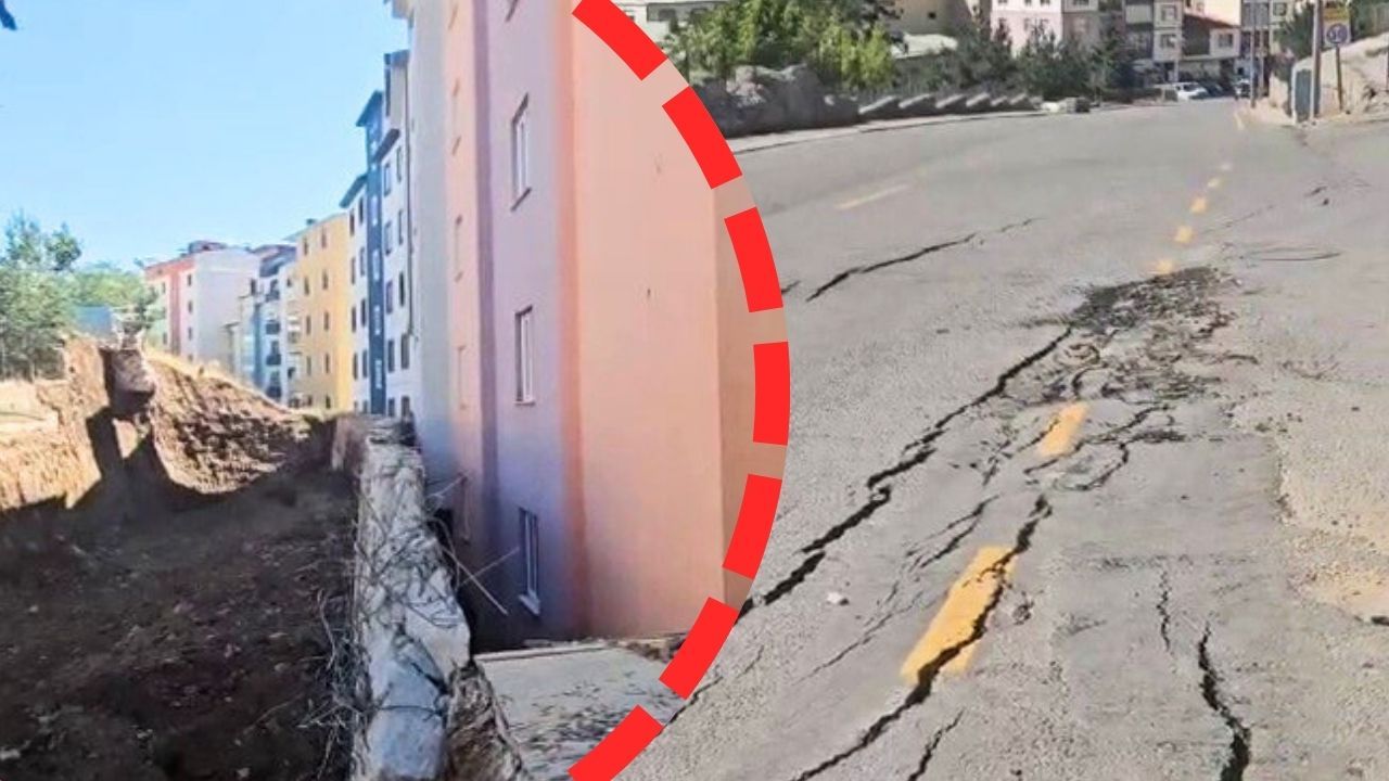 Erzurum'da hareketli anlar! Heyelan paniğe neden oldu... 70 ev boşaltıldı