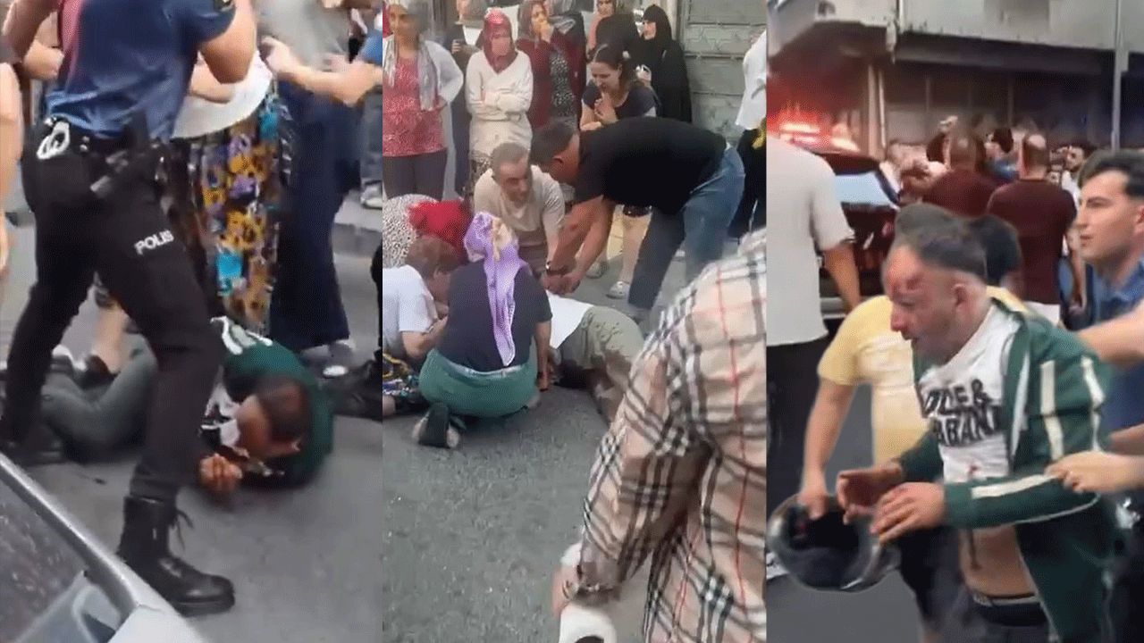 Kadına bıçaklı saldırıya duyarsız kalamadılar! Çığlık duyan koştu, zanlıyı linç ettiler