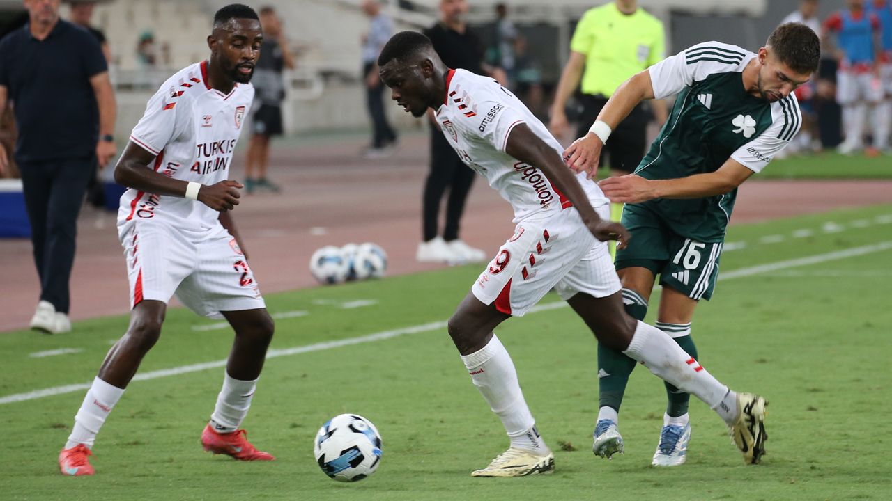 Samsunspor Yunanistan'da üstünlüğünü koruyamadı, turu rövanşa bıraktı