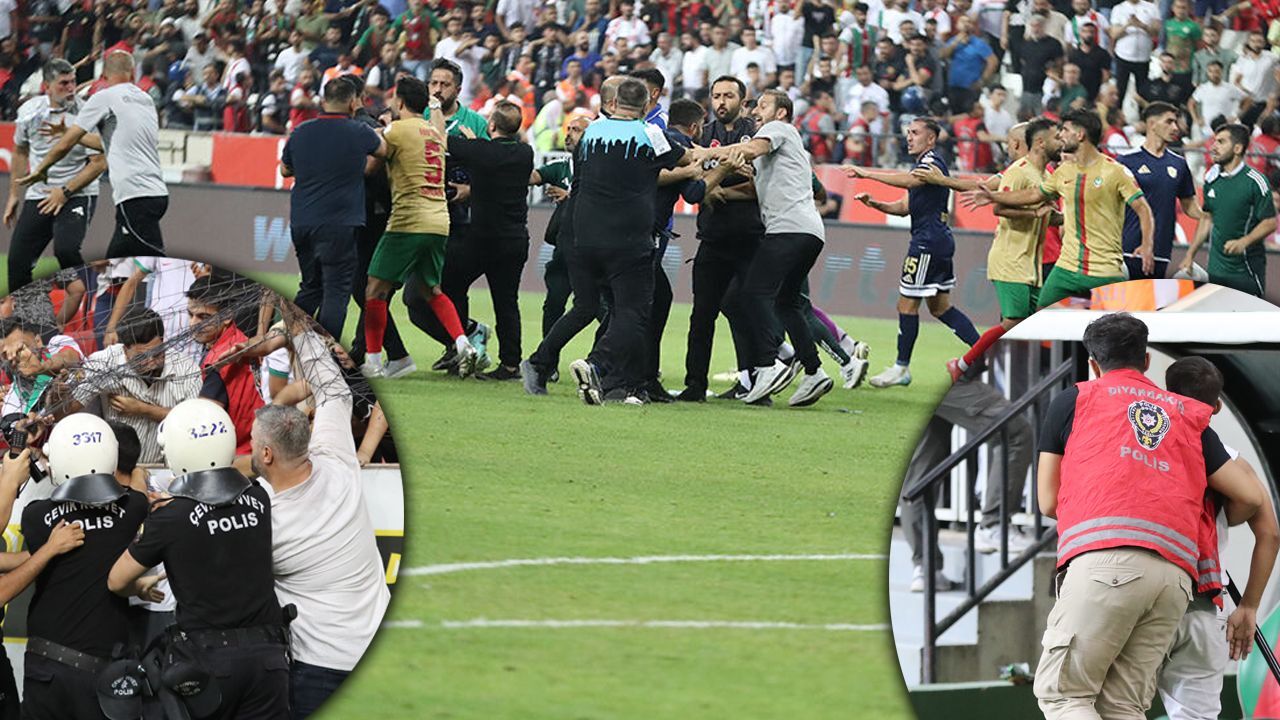 Olaylı Amedspor-Erzurumspor maçı için karar! 3 isme toplam 24 maç ceza