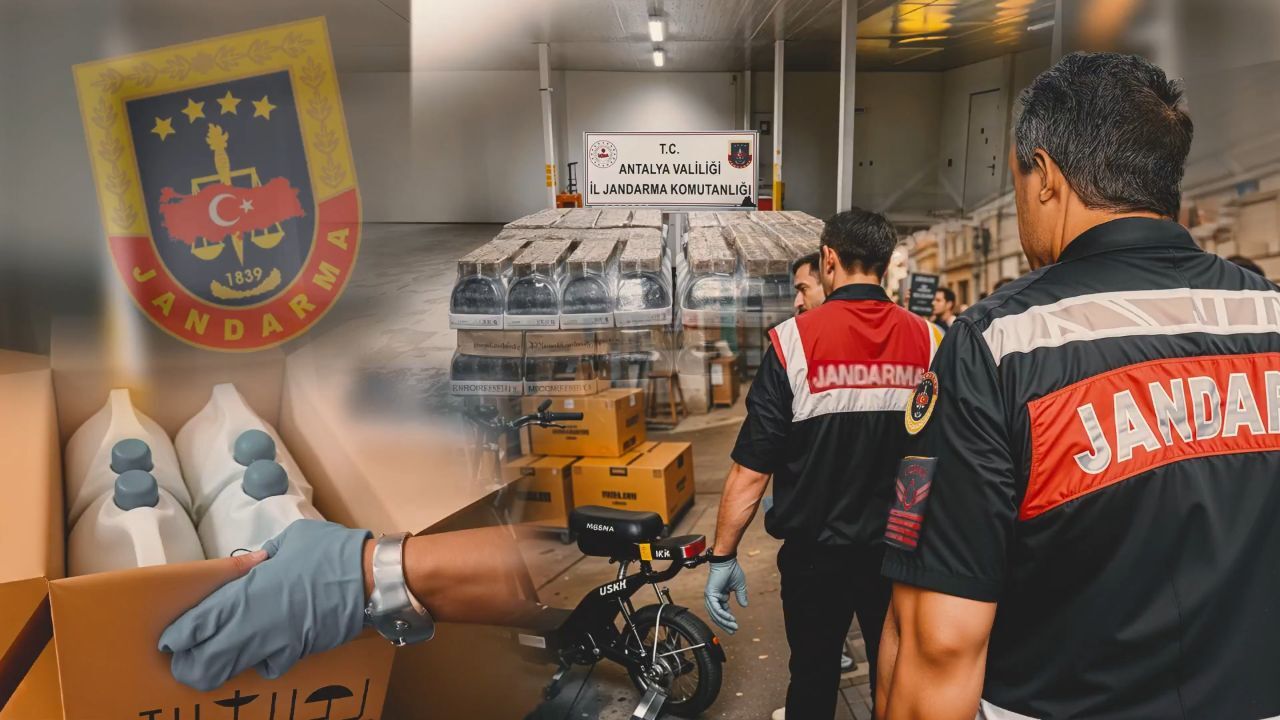 Antalya'da sahte alkol operasyonu! 7 şüpheli yakalandı