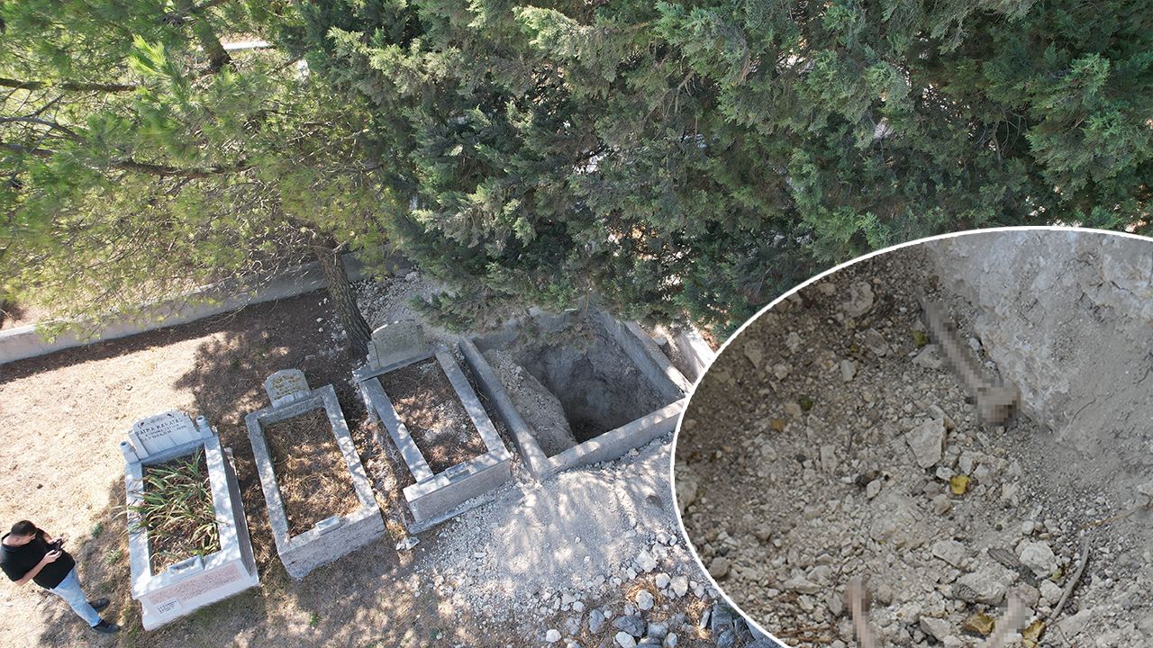 Mezarlıkta korkunç manzara! Bir cümle yüzünden ölüye de rahat vermediler