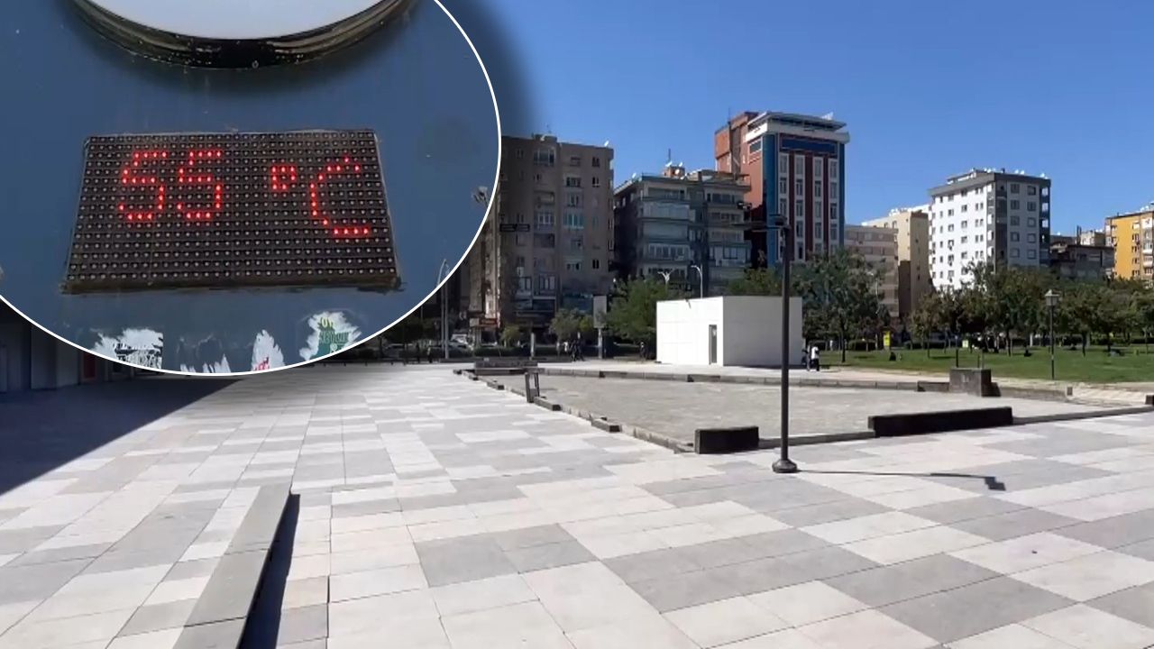 Sıcaktan kavruluyorlar! Bir kentimizde termometreler 55 dereceyi gördü
