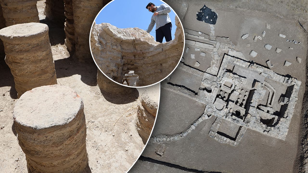 Tarlaya ağaç dikerken bulundu! 1700 yıllık tarihi binadan alttan ısıtmalı sistem çıktı