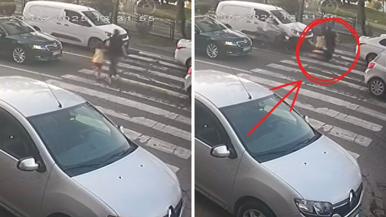 Fatsa’da korkunç anlar! Motosiklet yayaya çarptı, otomobile çarparak durdu