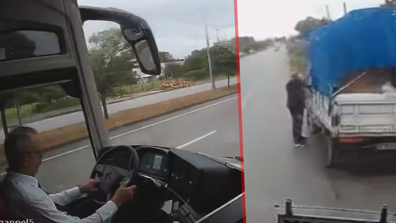 2 kişinin öldüğü kazanın dehşet görüntüleri: Şoförün soğukkanlılığı şaşırttı