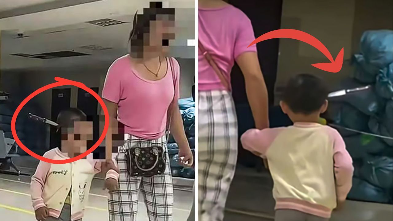 Korku filmlerini aratmayan görüntüler! Başına bıçak saplanan 3 yaşındaki çocuk hastaneye yürüyerek gitti