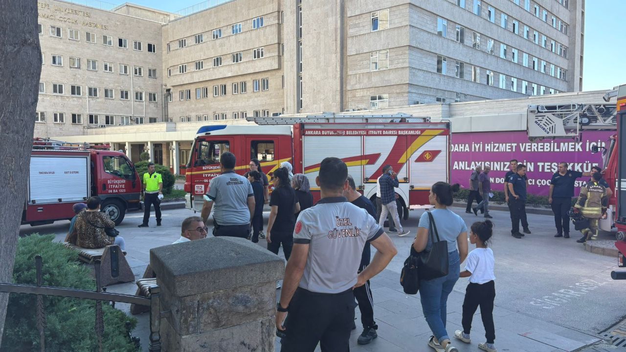 Hacettepe Üniversitesi Hastanesi yangın paniği! Hastalar tahliye edildi
