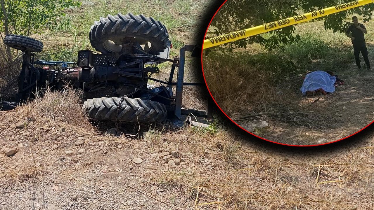 Ölümün böylesi... Kullandığı traktörün altında can verdi