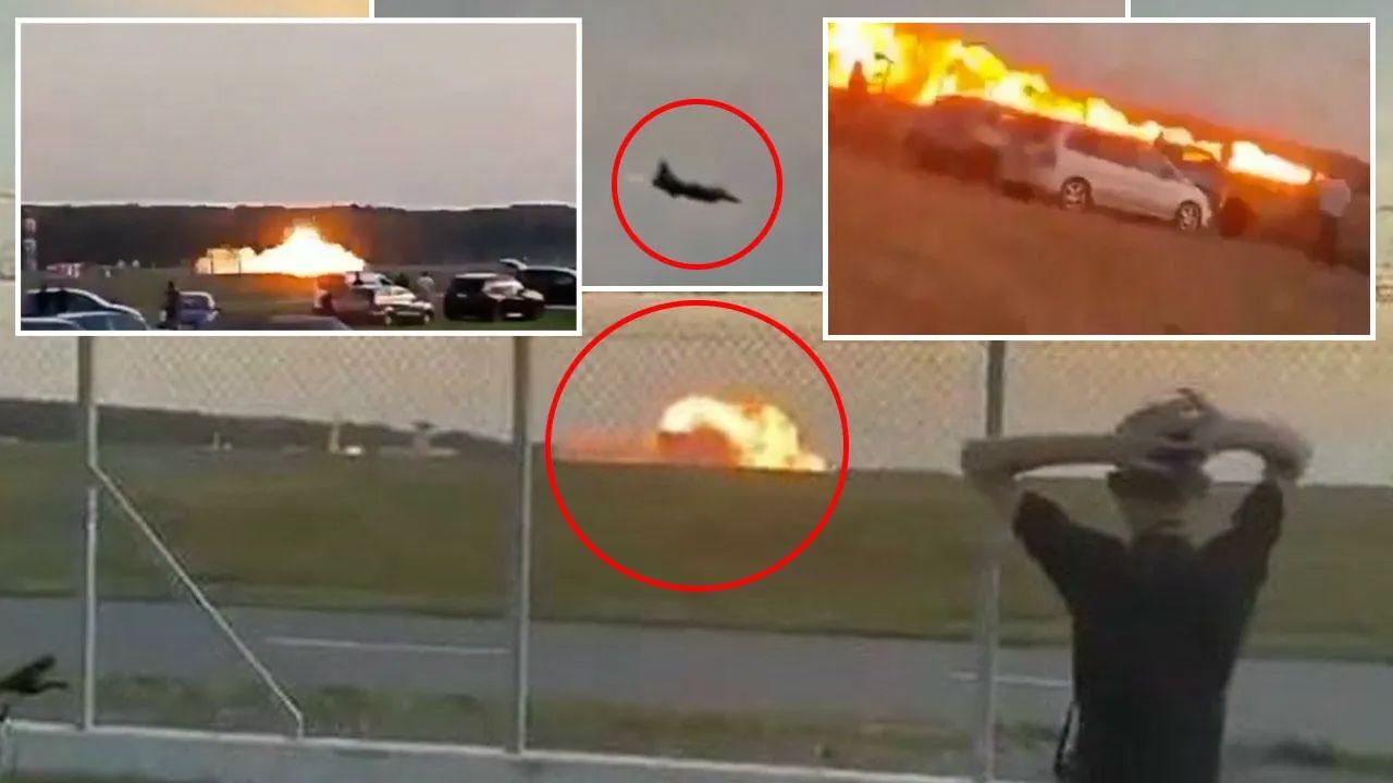 F-16 savaş uçağı yere çakıldı! Alev topuna dönen uçakta pilot can verdi