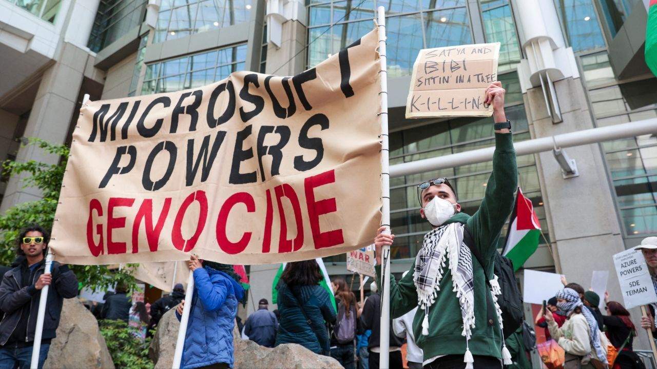 Soykırımın ortağı Microsoft çocukları katleden teknolojiye ortak oldu! Protesto eden çalışanlar tek tek kovuluyor