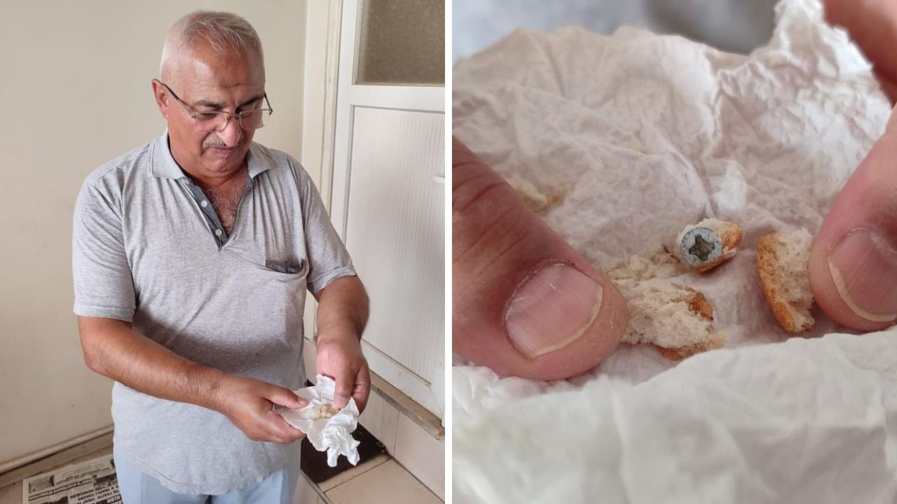 Öğle yemeği için aldığı ekmekten çıkan şoke etti! "Neredeyse dişimi kıracaktı"