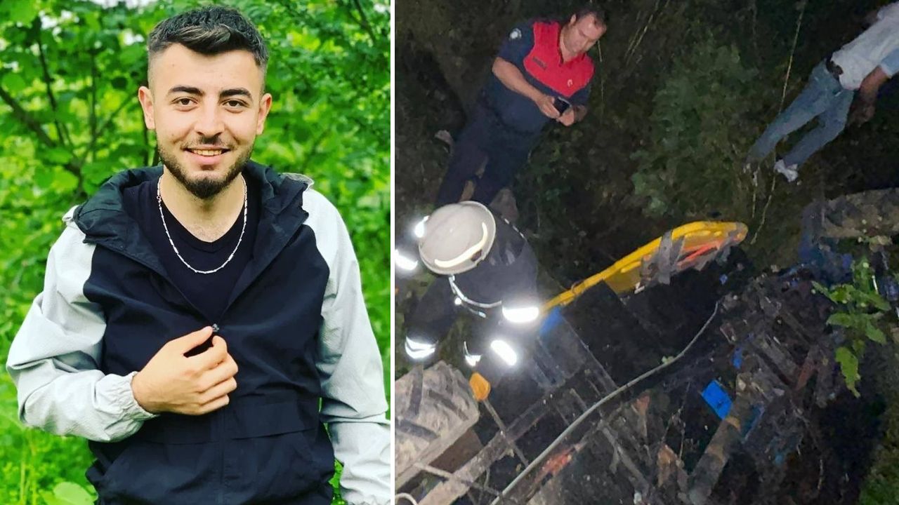 Patpat uçuruma uçtu, baba ve oğlunu ölüm ayırdı