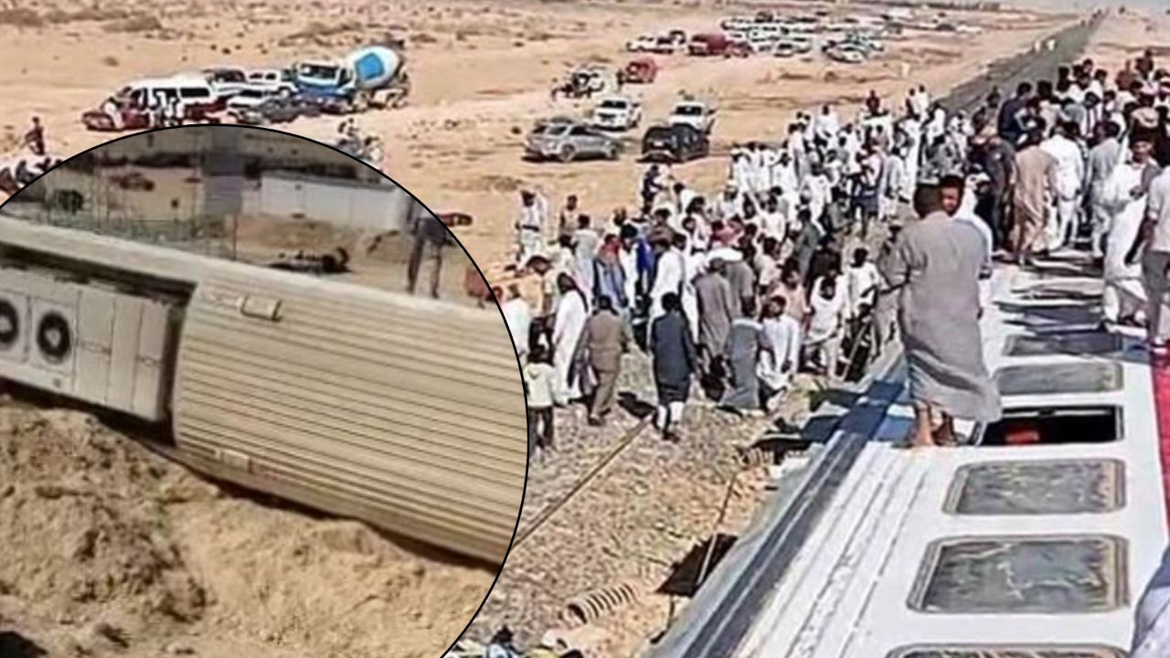 Mısır'da tren raydan çıktı! 3 ölü 94 yaralı var